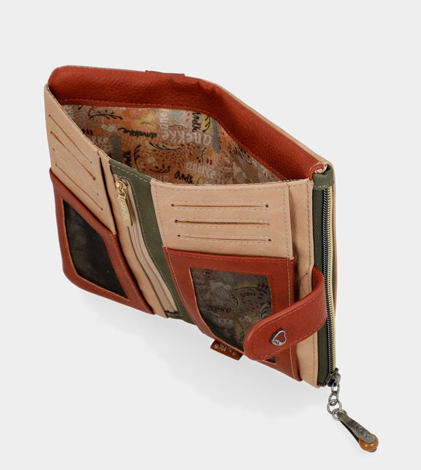 Carteras Anekke Peace & Love Camel Flexible Rfid | 124CEGJXO