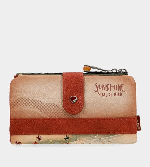 Carteras Anekke Peace & Love Camel Flexible Rfid | 124CEGJXO