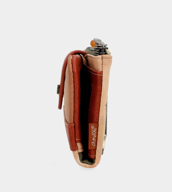 Carteras Anekke Peace & Love Camel Flexible Rfid | 124CEGJXO