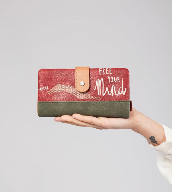 Carteras Anekke Peace & Love Camel Large Rfid | 713JDFBEM