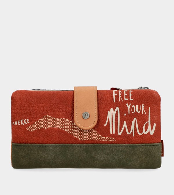 Carteras Anekke Peace & Love Camel Large Rfid | 713JDFBEM