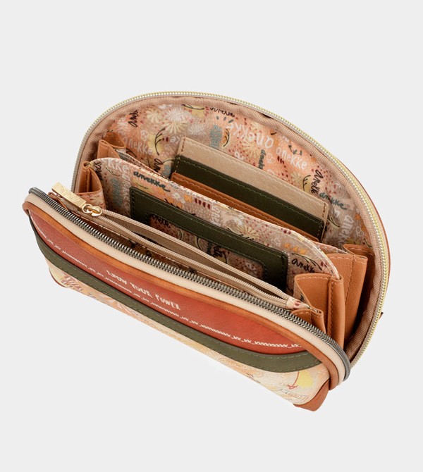 Carteras Anekke Peace & Love Camel Rfid Holdall | 943PMNVOT