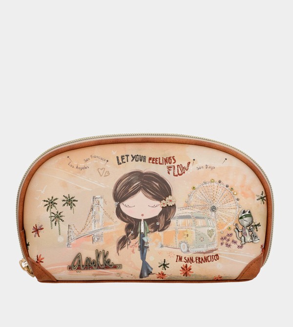Carteras Anekke Peace & Love Camel Rfid Holdall | 943PMNVOT