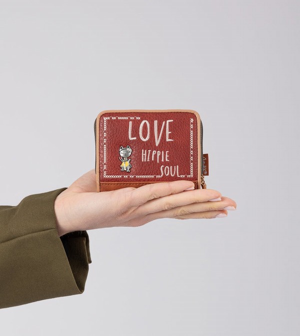 Carteras Anekke Peace & Love Camel Rfid | 201RIPJXG