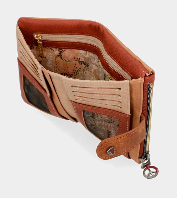 Carteras Anekke Peace & Love Camel Small Rfid | 938MCFANY