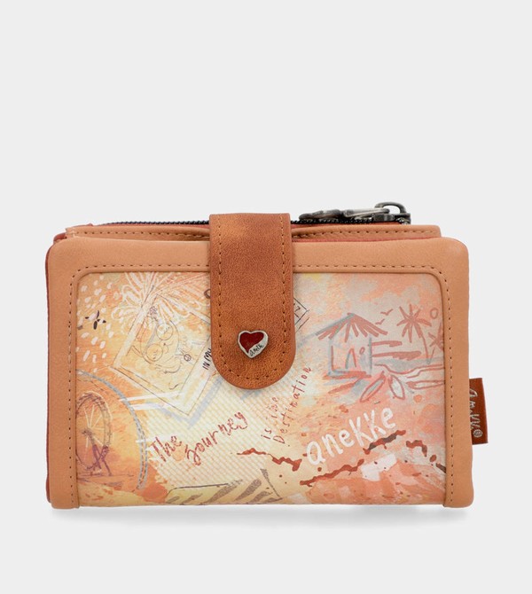 Carteras Anekke Peace & Love Camel Small Rfid | 938MCFANY