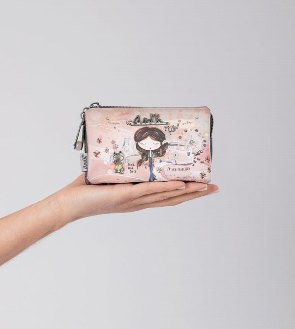 Carteras Anekke Peace & Love Pink 3-compartment Coin | 869NVGPOS
