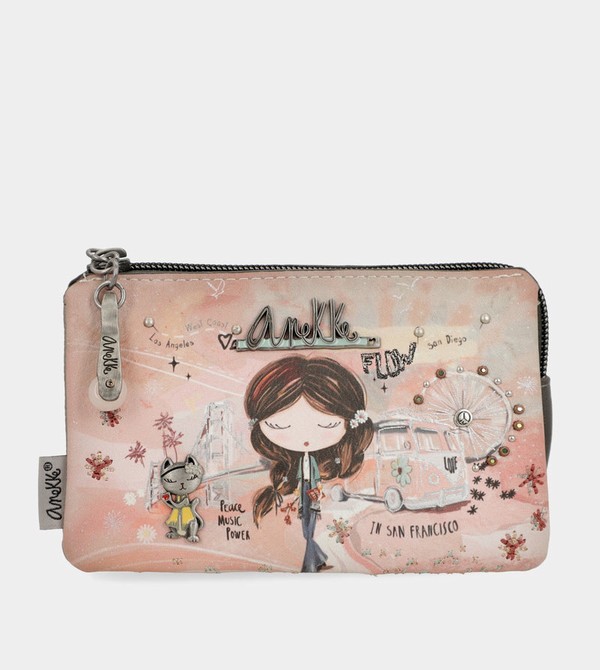 Carteras Anekke Peace & Love Pink 3-compartment Coin | 869NVGPOS