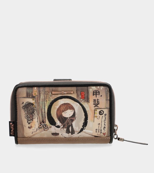 Carteras Anekke Shōen Medium Black Rfid | 054MXDYQG