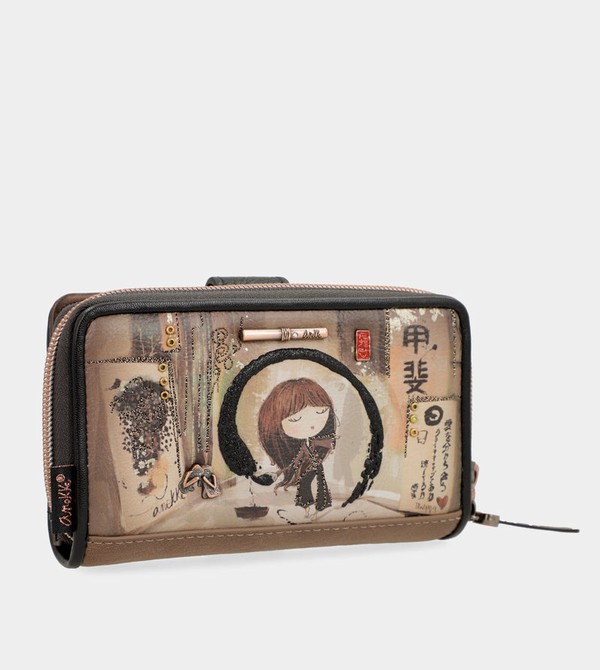 Carteras Anekke Shōen Medium Black Rfid | 054MXDYQG