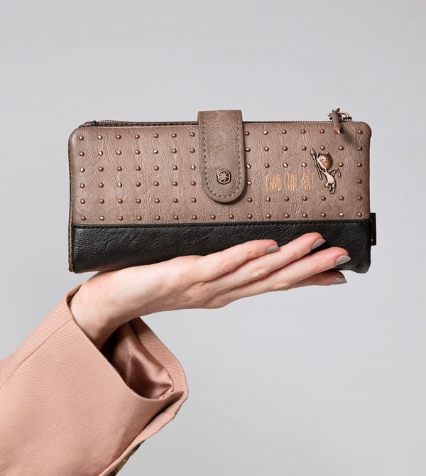 Carteras Anekke Shōen Shōen Large Black Flexible Rfid | 907XNHRPK