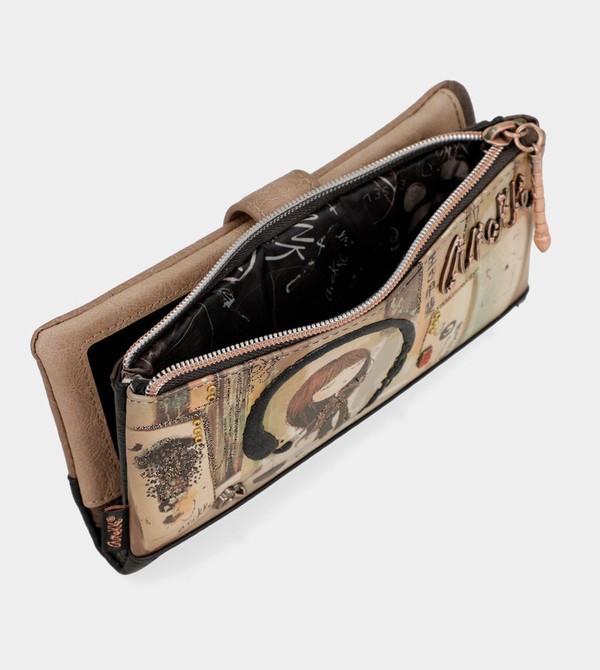 Carteras Anekke Shōen Shōen Large Black Flexible Rfid | 907XNHRPK