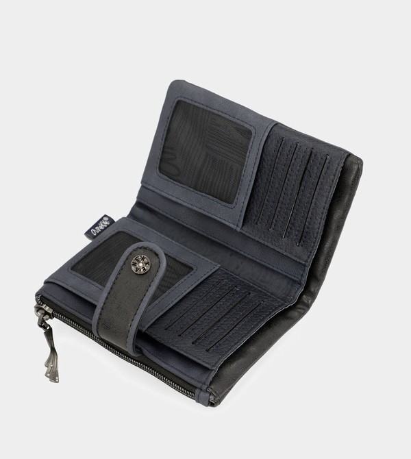 Carteras Anekke Studio Navy Blue Flexible Medium Rfid | 672OVUAFY