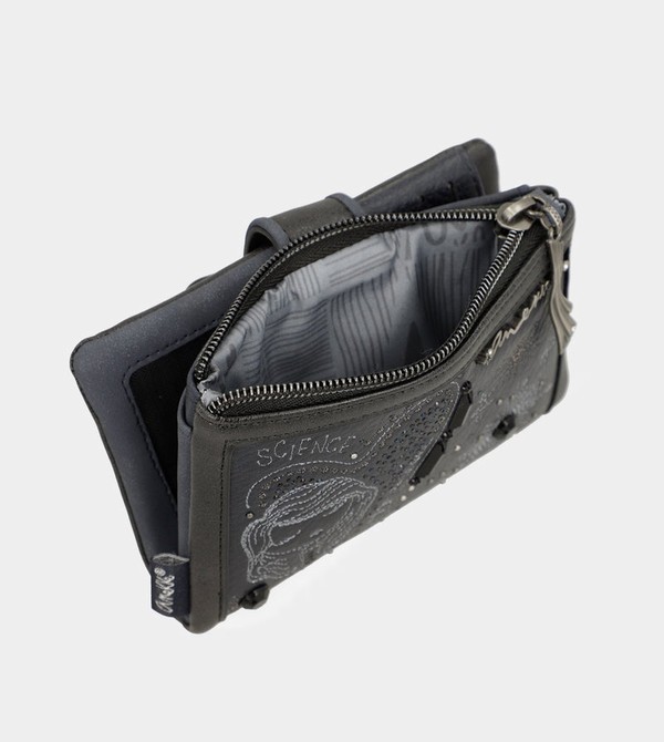 Carteras Anekke Studio Navy Blue Flexible Medium Rfid | 672OVUAFY