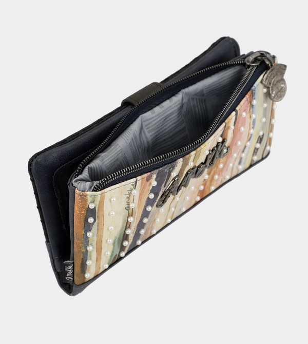 Carteras Anekke Studio Navy Blue Flexible Large Rfid | 842OWLQIP