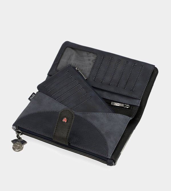 Carteras Anekke Studio Navy Blue Flexible Large Rfid | 842OWLQIP