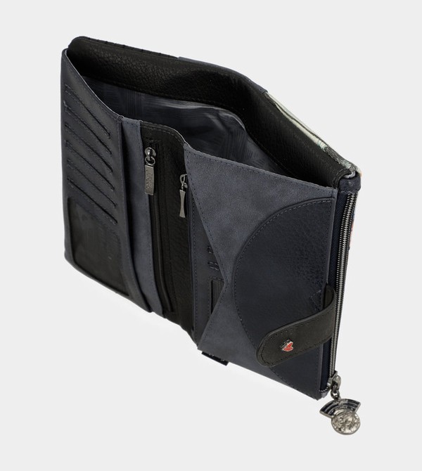 Carteras Anekke Studio Navy Blue Flexible Large Rfid | 842OWLQIP