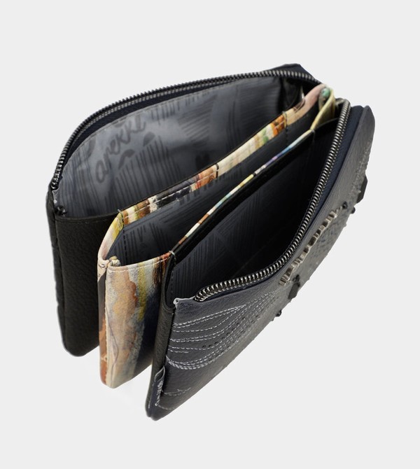 Carteras Anekke Studio Navy Blue Triple Coin | 849LJTSGC