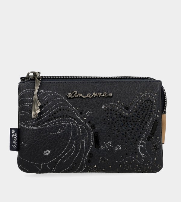 Carteras Anekke Studio Navy Blue Triple Coin | 849LJTSGC