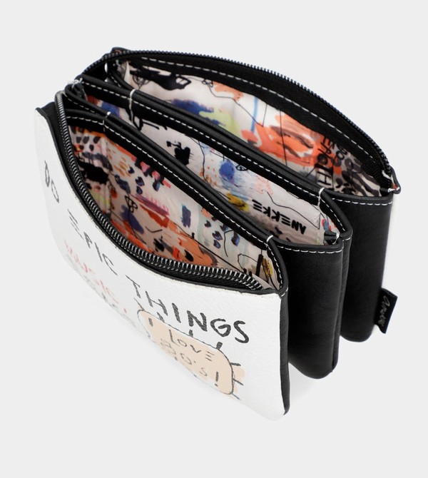 Carteras Anekke White Triple Compartment Energy | 698OGILVB