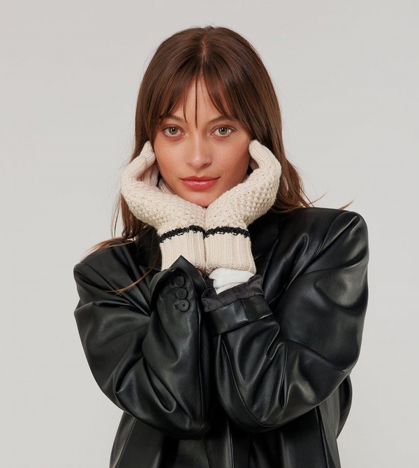 Guantes Anekke Beige Knitted | 035SEXHZD