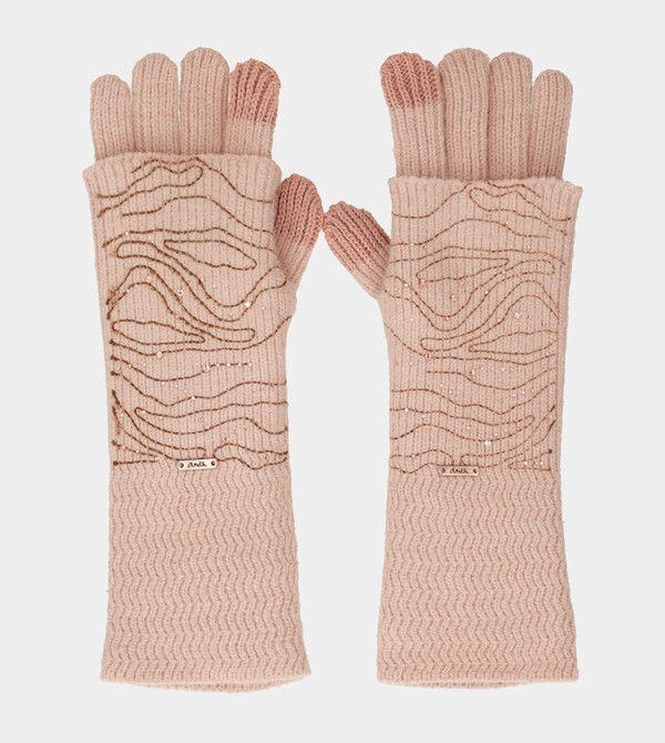 Guantes Anekke Beige Knitted | 841AKLMVH