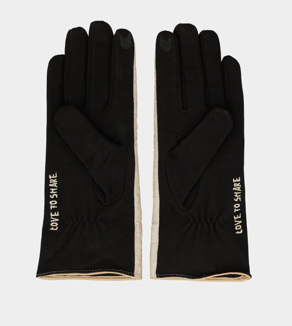 Guantes Anekke Black And Beige Contemporary | 148FKPSTR