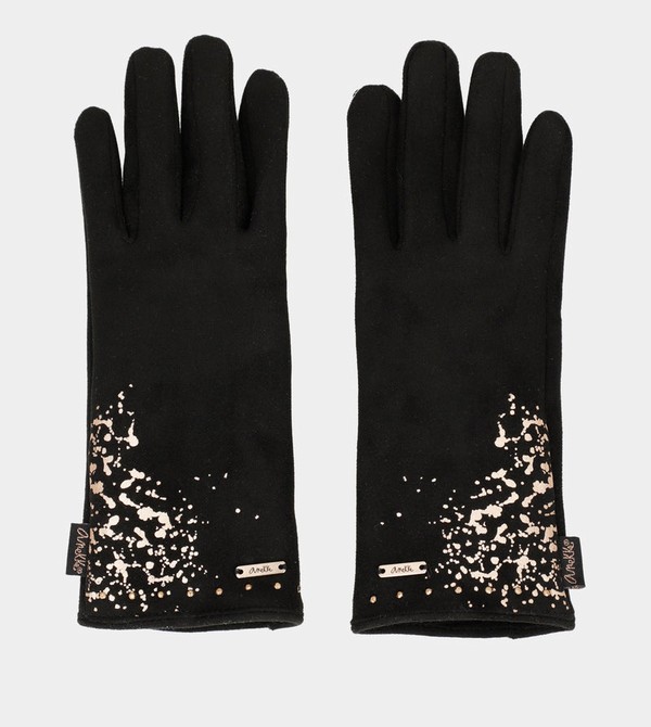 Guantes Anekke Black Fleece-lined | 607ASRNYB