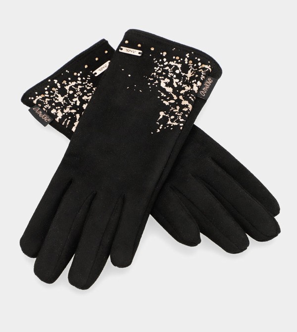Guantes Anekke Black Fleece-lined | 607ASRNYB