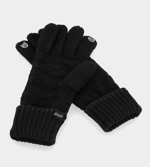 Guantes Anekke Black Knit | 167WTRXBG