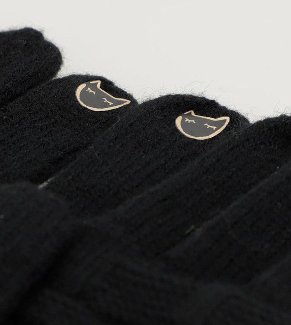 Guantes Anekke Black Knit | 167WTRXBG