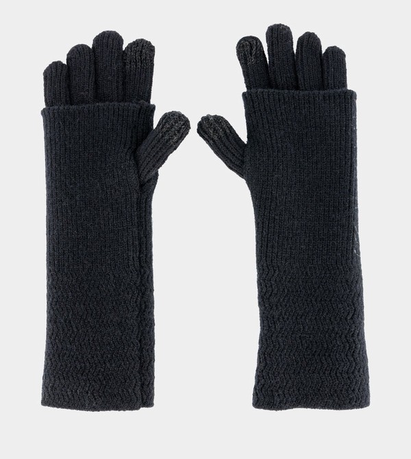 Guantes Anekke Black Knitted | 793JOZRSL