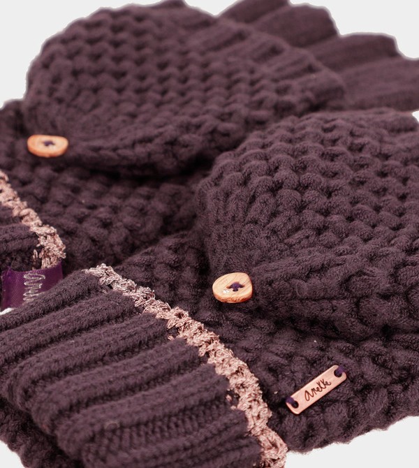 Guantes Anekke Purple Knitted Mittens | 891NVTPSE