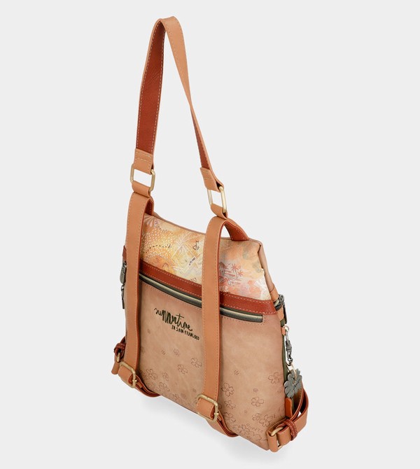 Mochilas Anekke Peace & Love Camel Anti-theft | 851LTRCXN
