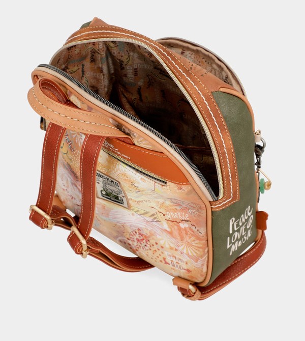 Mochilas Anekke Peace & Love Camel Medium | 874GLOFAT