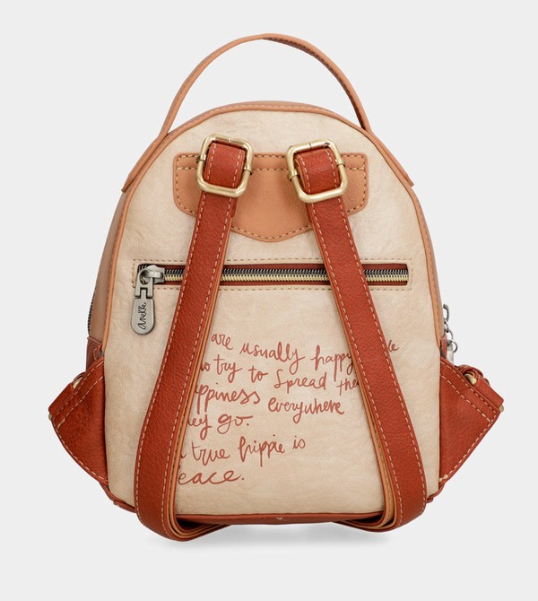 Mochilas Anekke Peace & Love Camel Small | 569KGBAPU