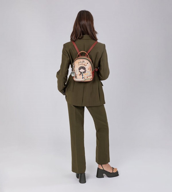 Mochilas Anekke Peace & Love Camel Small | 569KGBAPU