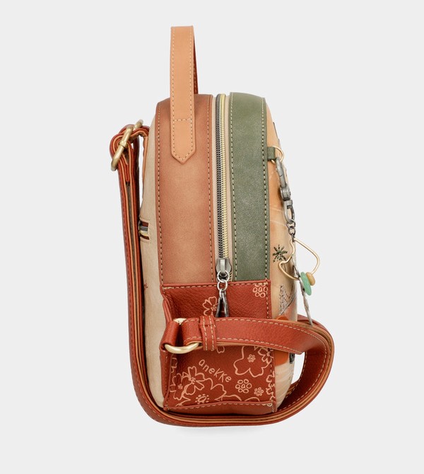Mochilas Anekke Peace & Love Camel Small | 569KGBAPU