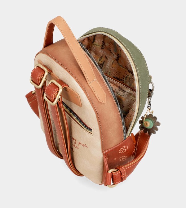 Mochilas Anekke Peace & Love Camel Small | 569KGBAPU