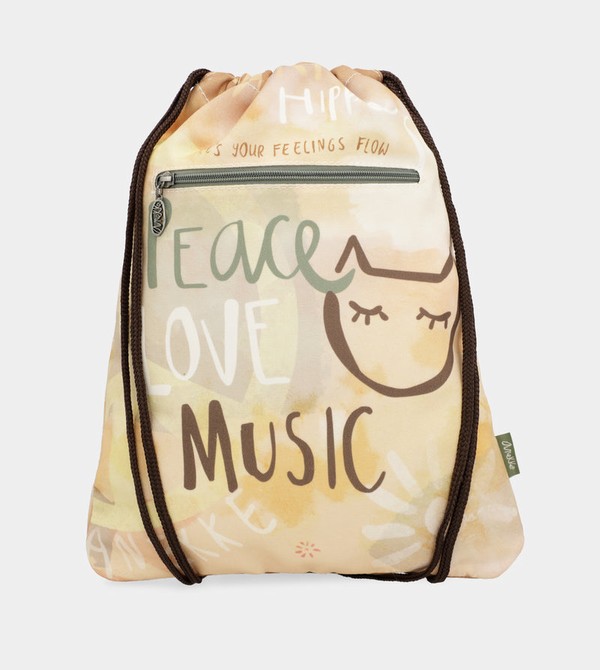 Mochilas Anekke Peace & Love Fabric Drawstring | 270EYUKRB