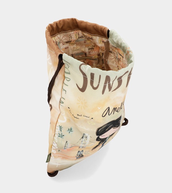 Mochilas Anekke Peace & Love Fabric Drawstring | 270EYUKRB