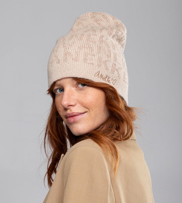Sombreros Anekke Beige Contemporary Knit | 678ZKDTGY