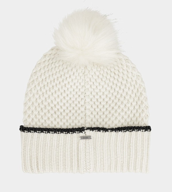 Sombreros Anekke Beige Knitted Beanie With Pompom | 351BALYNT
