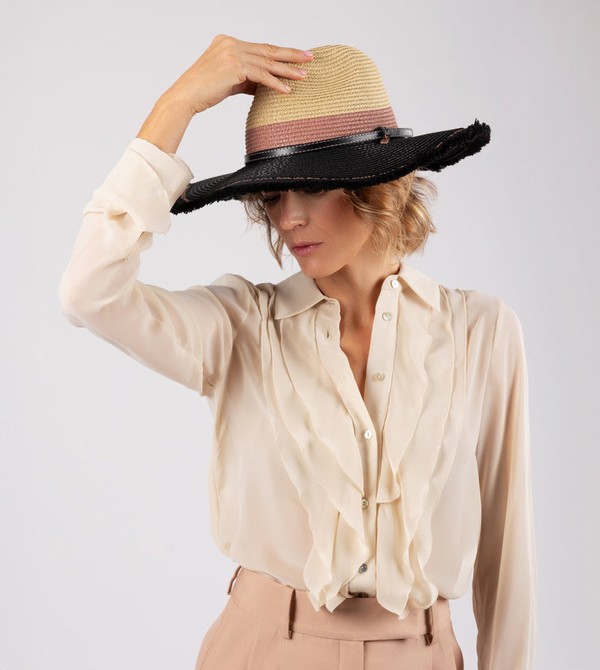 Sombreros Anekke Contrast Raffia | 321GRFJTD