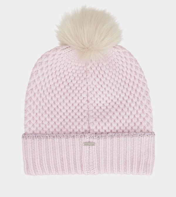 Sombreros Anekke Knitted Beanie With Pink Pompom | 879YIMDPZ