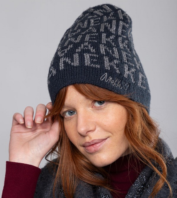 Sombreros Anekke Navy Blue Contemporary Knit | 346NPMJOY