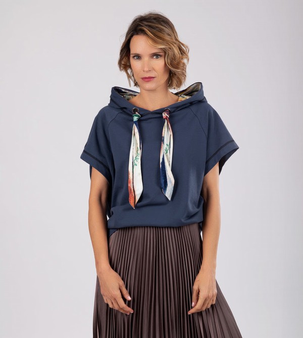 Sudaderas Anekke Studio Navy Blue Sleeveless | 640OSRTAC