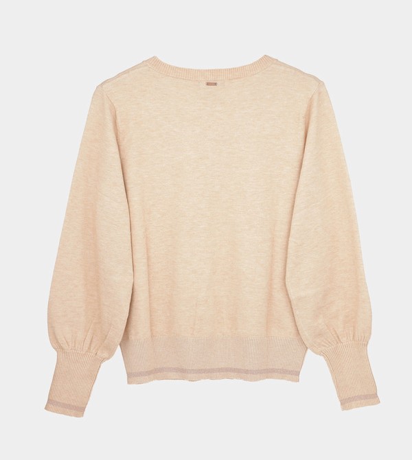 Suéteres Anekke Beige Shōen V-neck | 659QDUCZW