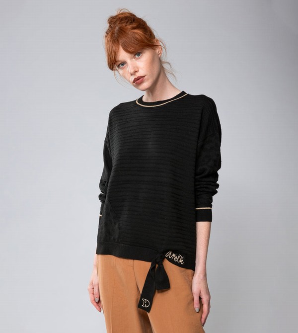 Suéteres Anekke Black Shōen Crew Neck | 398LNOXSJ