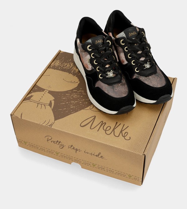 Zapatos Anekke Black Padded Sports With Wedge | 093FXTSWR